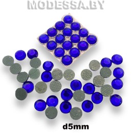 Стразы клеевые Cobalt d5мм SS20