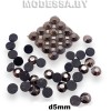 Стразы клеевые Hematite d5мм SS20