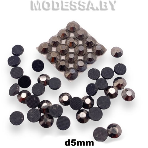 Стразы клеевые Hematite d5мм SS20