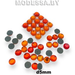 Стразы клеевые Orange d5мм SS20