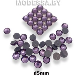 Стразы клеевые Tanzanite d5мм SS20