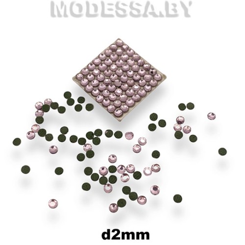 Стразы клеевые Lt. Amethyst d2мм SS6