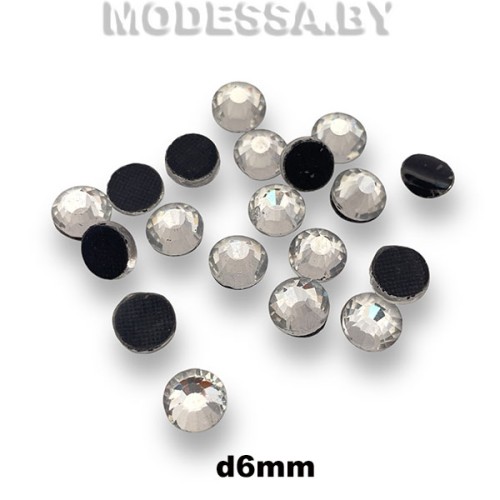 Стразы клеевые Сrystal d6мм SS30