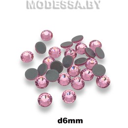 Стразы клеевые Lt. Rose d6мм SS30