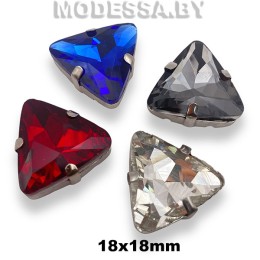 2233 18x18мм стразы стекл. в оправе 