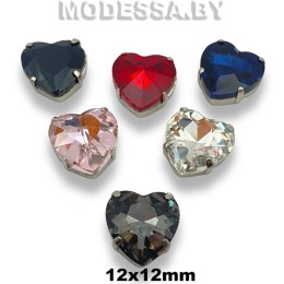 2300 12х12мм стразы стекл. в оправе