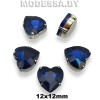 2300 12х12мм стразы стекл. в оправе Ц:Синий