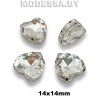 2300 14х14мм стразы стекл. в оправе Ц:Кристалл