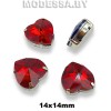 2300 14х14мм стразы стекл. в оправе Ц:Красный