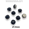 SS34 d7.5мм стразы стекл. в оправе Ц:Чёрный 