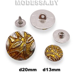 012233 Пуговица d20 / 1201012 Хольнитен d13 Ц:N