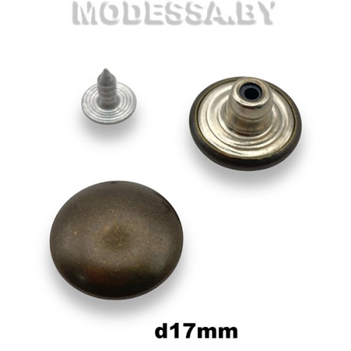1702012 Заклёпка-пуговица d17мм Ц:Антик