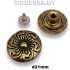 D22230 Заклёпка-пуговица d21мм Ц:Золото