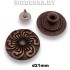 D22230 Заклёпка-пуговица d21мм Ц:Медь