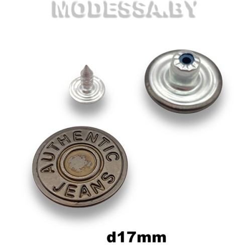 27889.3 Заклёпка-пуговица d17мм Ц:Чёрный никель