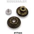 D3035 Заклёпка-пуговица d17мм Ц:Антик
