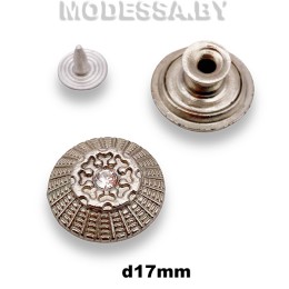 D3035 Заклёпка-пуговица d17мм Ц:Никель