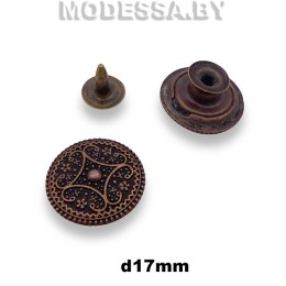 D32920 Заклёпка-пуговица d17мм Ц:Медь