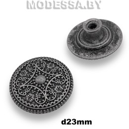 D32935 Заклёпка-пуговица d23мм Ц:Чёрный никель