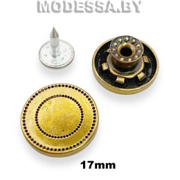 8247 HPB Заклёпка-пуговица d17мм Ц:5 Золото