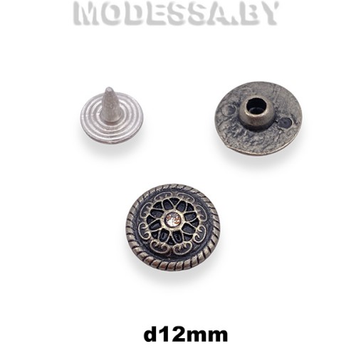 D33015 Хольнитен d12мм Ц:Чёрный никель