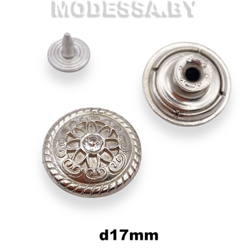 D33030 Заклёпка-пуговица d17мм Ц:Никель