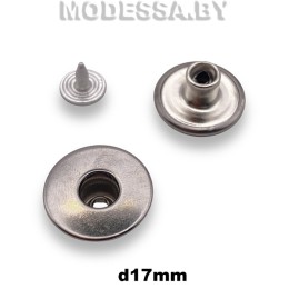 1702110 Заклёпка-пуговица d17мм Ц:Чёрный никель 