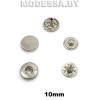 10 В Кнопка альфа d10мм Nickel