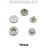 10 В Кнопка альфа d10мм Nickel matt