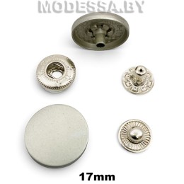17 В Кнопка альфа d17мм Nickel matt