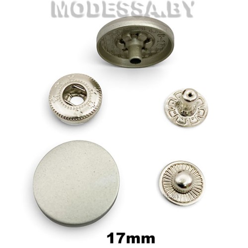 17 В Кнопка альфа d17мм Nickel matt