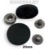 20 В Кнопка альфа d20мм Soft-touch Black 