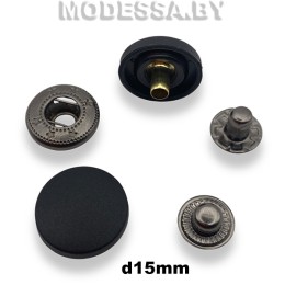 27888.15 Кнопка альфа d15мм Чёрный BN
