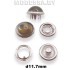 5107 Кнопка клямерная d11.7мм N/Коричневый