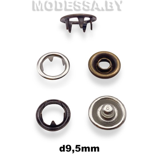 Кнопка клямерная d9.5мм 