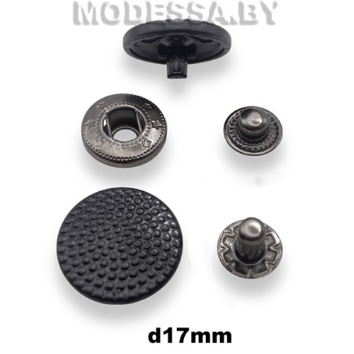 5107 Кнопка альфа d17мм Чёрный
