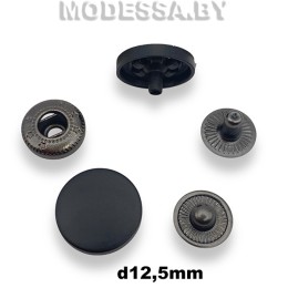 В-12.5 Кнопка альфа d12.5мм Чёрный