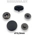 В-12.5 Кнопка альфа d12.5мм Чёрный