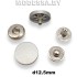 В-12.5 Кнопка альфа d12.5мм N matt