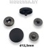В-12.5 Кнопка альфа d12.5мм Soft-touch Чёрный