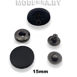 В-15 Кнопка альфа d15мм Чёрный
