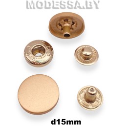 В-15 Кнопка альфа d15мм G matt