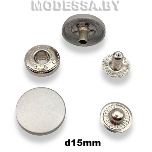 В-15 Кнопка альфа d15мм N matt