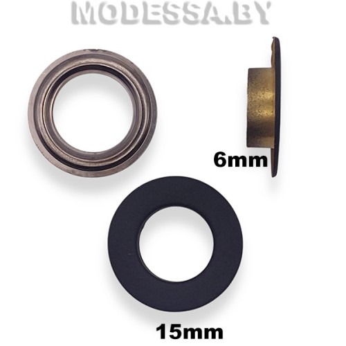 Люверс d15мм Soft-touch Чёрный