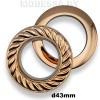 1614D Люверс для штор d43мм Медь