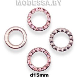 Люверс d15мм N/Розовый