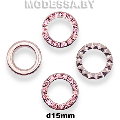 Люверс d15мм N/Розовый