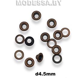 Люверс d4.5мм (ножка 5мм) Антик 