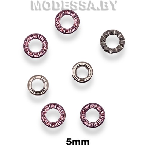 Люверс d5мм N/Розовый