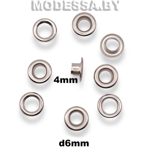 Люверс d6мм (ножка 4мм) N 